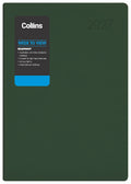 Collins Diary Rhapsody A73 Week To View 2027#Colour_RACING GREEN
