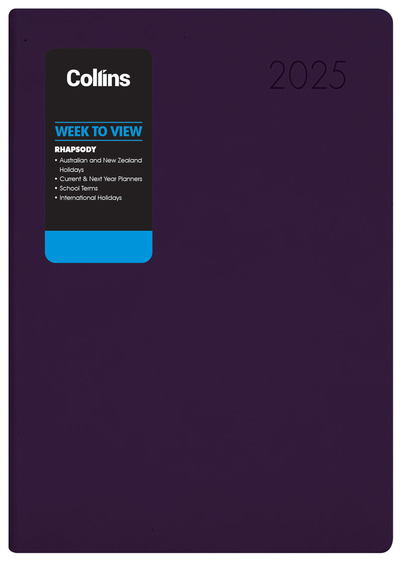 Collins Rhapsody A53 Week To View Diaries