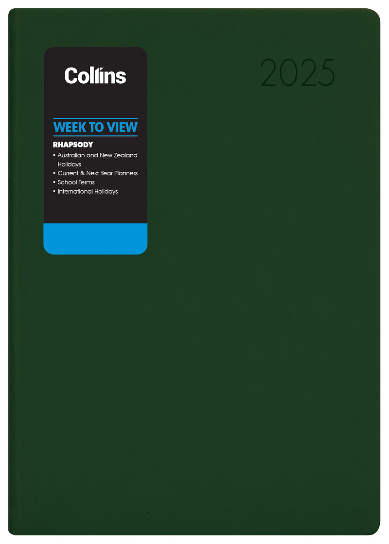 Collins Rhapsody A53 Week To View Diaries