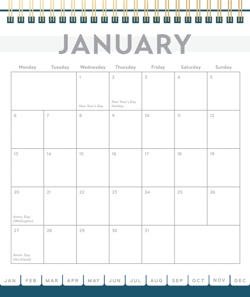 Collins Painterly Desk Calendar