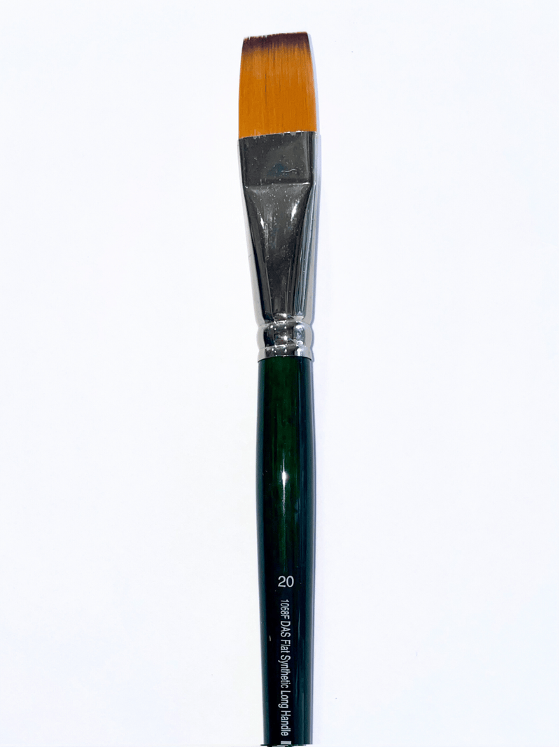 Das S1068f Synthetic Flat Long Handle Brushes