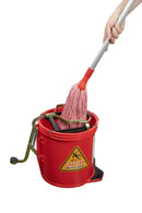 Cleanlink Heavy Duty Mop Bucket Metal Wringer 16L