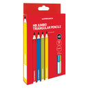 Warwick HB Pencil with Name Plate Jumbo Triangular Pack of 12 