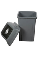 Cleanlink Grey Rubbish Bins With Bullet Lid