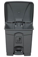 Cleanlink Grey Rubbish Bins With Pedal Lid
