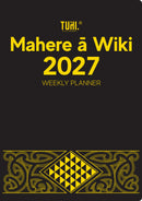 Tuhi Diary B53 Week to View Premium Mahere ā Wiki Black & Gold 2027