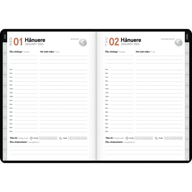 Tuhi A51 Day Per Page Premium Rataka 2025 Diary