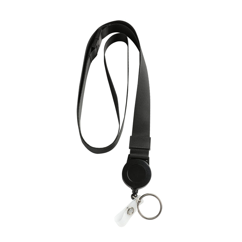 Dixon Lanyard Breakaway Retractable Reel Ring & Clip Pack of 10
