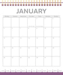 Collins Desk Calendar Beautiful Blooms Even Year 