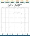 Collins Desk Calendar Painterly Even Year 