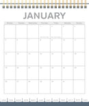 Collins Desk Calendar NZ Bays Even Year 