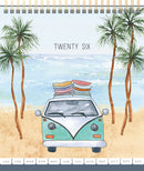 Collins Desk Calendar NZ Bays Even Year 