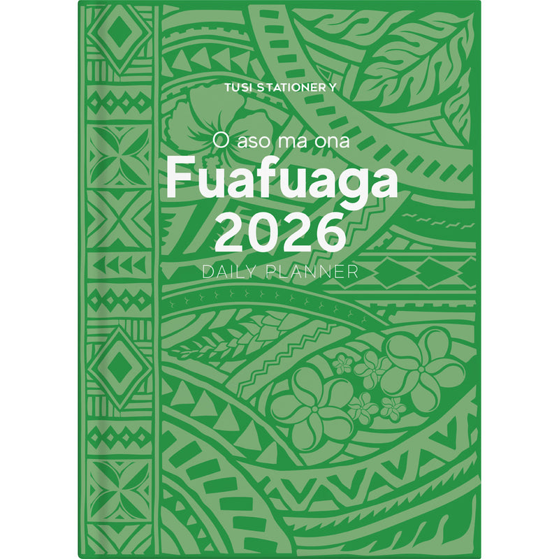 Tuhi B51 Day Per Page Samoan Green 2026 Diary