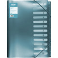 FM Divider Files A4 12 Tabbed Pockets#Colour_OCEAN BLUE