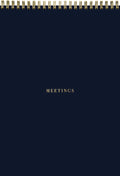 Collins Diary Meetings Notepad B5 Wiro 50 Sheets#Colour_NAVY