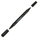 Warwick Permanent Marker Twin Tip Fine/Ultra Fine Black