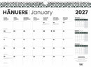 Tuhi Calendar One Month to View Maori A2 2027
