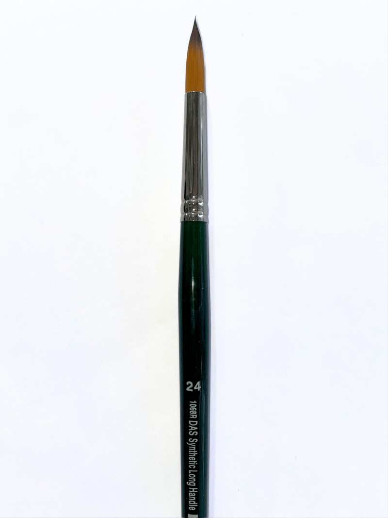 Das S1068r Synthetic Round Brush Long Handle