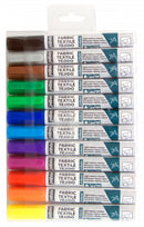 Pebeo 7A Light Fabric Brush Markers Set Of 12 Assorted Colours
