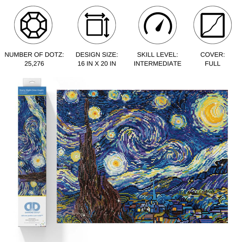 Diamond Dotz 20.0"x16.0" Diamond Painting Kit STARRY NIGHT 