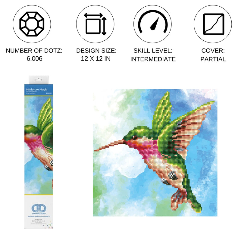 Diamond Dotz 11.0"x11.4" Diamond Painting Kit MINATURE MAGIC