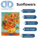 Diamond Dotz 22.0"x28.0" Diamond Painting Kit SUNFLOWERS 
