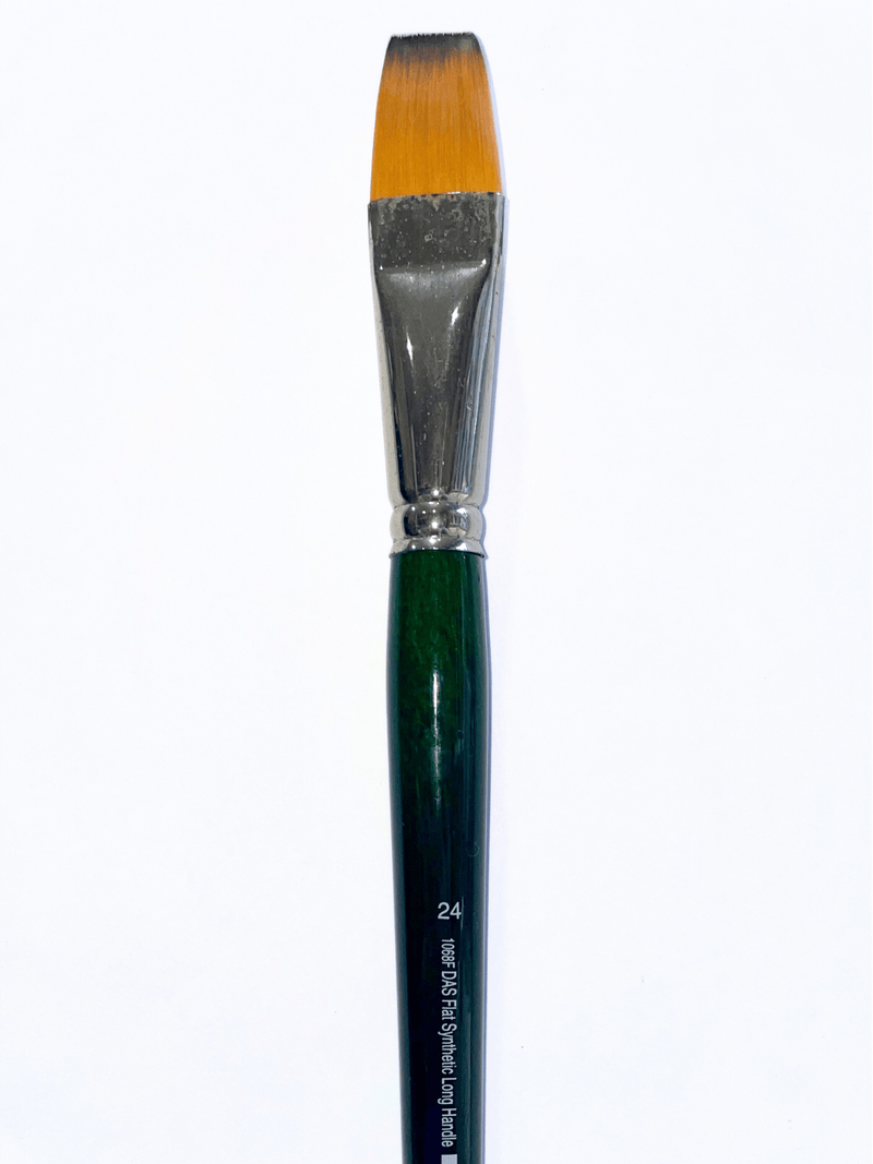 Das S1068f Synthetic Flat Long Handle Brushes