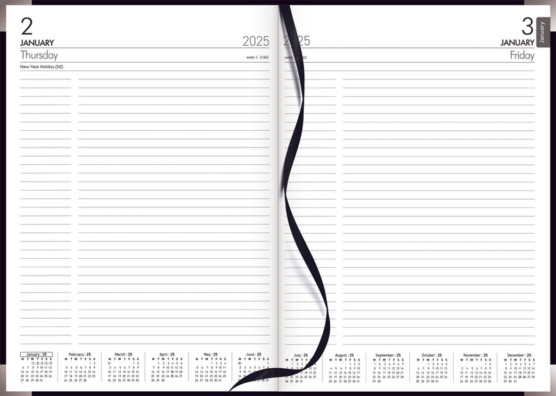 Collins A41E Executive Black Diary