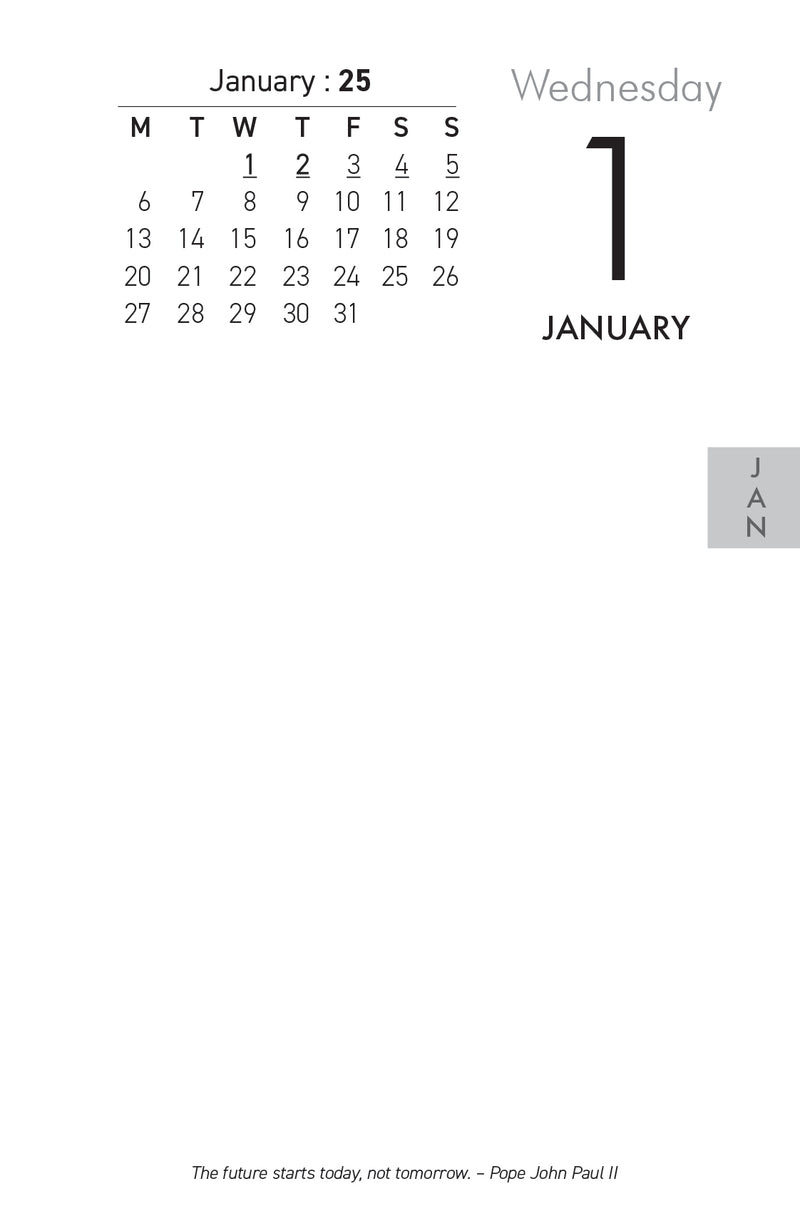 Collins 13E Side Opening  Calendar Refill