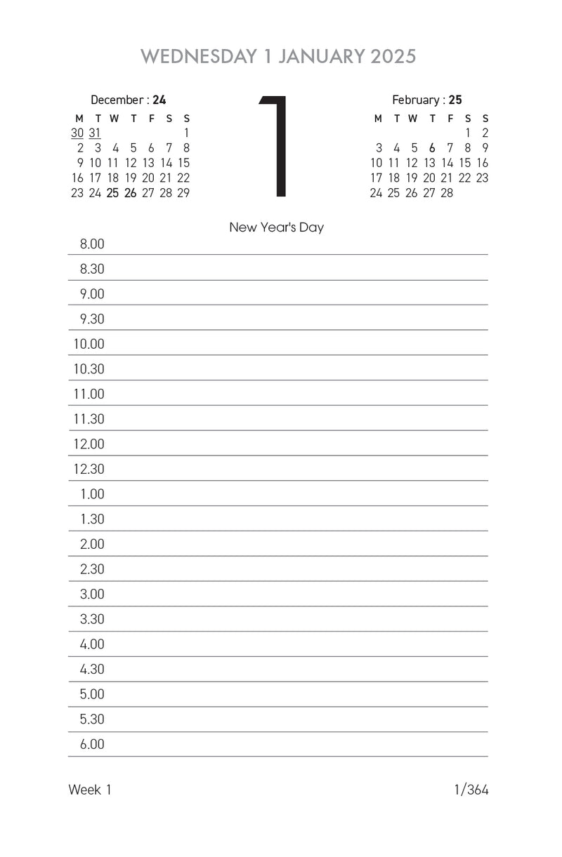 Collins 13E Side Opening  Calendar Refill
