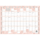 Collins A3 Designer Wall Planner Unlaminated Even Year
