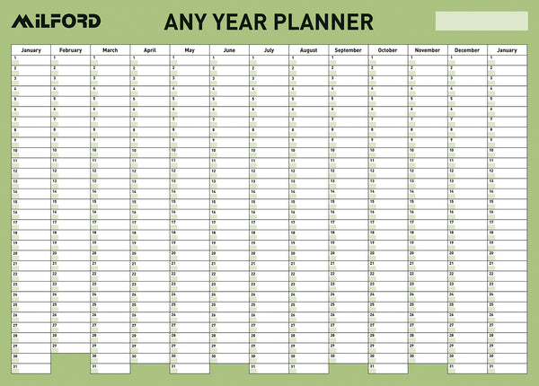Milford Laminated Planner 695x995 With Marker