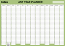Collins Wallplanner Laminated 695X495mm With Pen Any Year