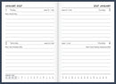 Collins Diary A72 2 Days to Page 2027
