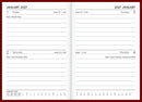 Collins Diary A72 2 Days to Page 2027