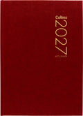 Collins Diary A72 2 Days to Page 2027#Colour_RED