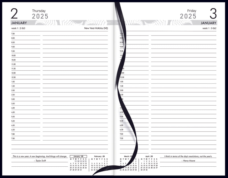 Collins 81PA Black Diary