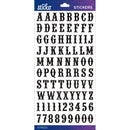 American Crafts Sticko Black Glitter Alphabet 83 Piece Sticker Pack