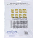 American Crafts Sticko Gold Glitter XL Alphabet 116 Piece Sticker Pack