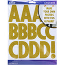 American Crafts Sticko Gold Glitter XL Alphabet 116 Piece Sticker Pack