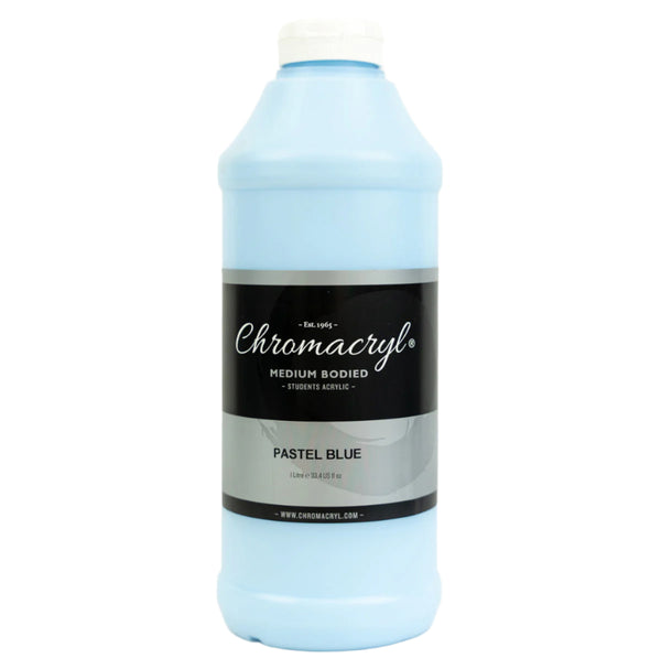 Chromacryl Pastel Acrylic Paint Student 1 Litre#Colour_BLUE