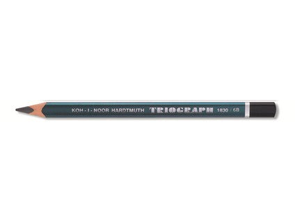 Koh-I-Noor 1830 Triograph Graphite Pencils 6B - Pack Of 6