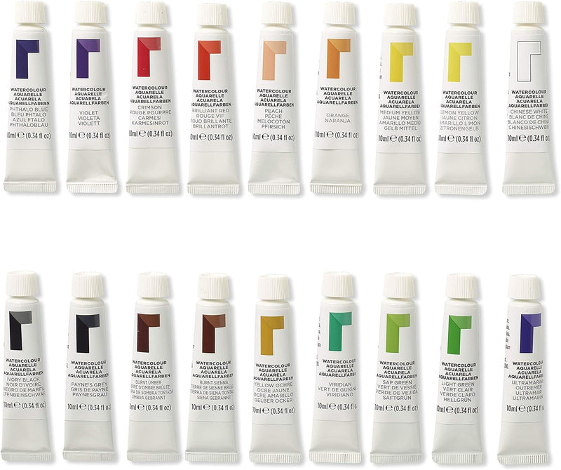 Reeves Watercolour Paint 12ml Set Of 18