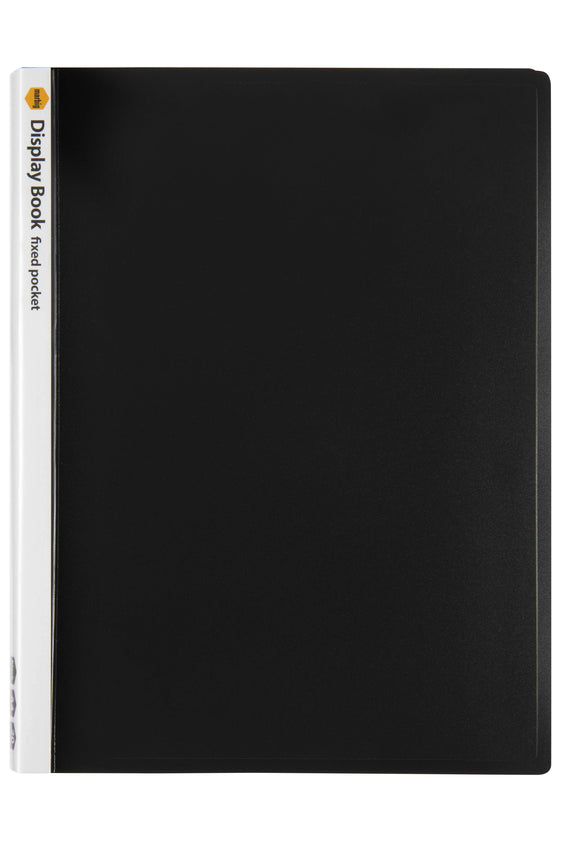Marbig Non-Refillable 20 Pocket Black Display Book
