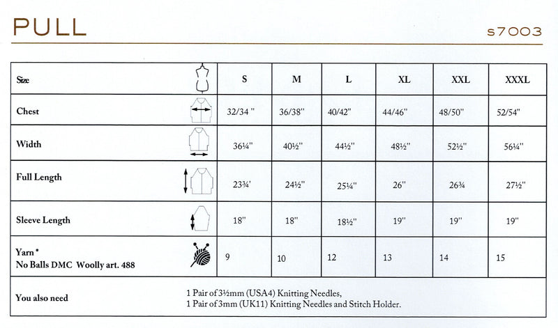DMC Woolly Merino Pattern Leaflet - Womens Sweater