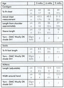 DMC Woolly Merino Pattern Leaflet - Girls Cardigan, Socks, and Mittens