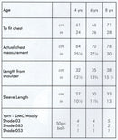 DMC Woolly Merino Pattern Leaflet - Girls Jumper