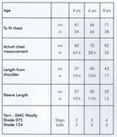 DMC Woolly Merino Pattern Leaflet - Boys Numbered Jumper