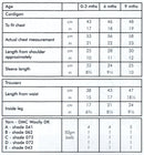 DMC Woolly Merino Pattern Leaflet - Baby Girls Cardigan and Trousers