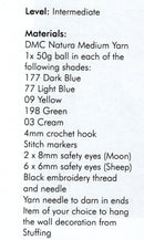 DMC Natura Medium Crochet Pattern Leaflet - Baby Room Wall Decorations